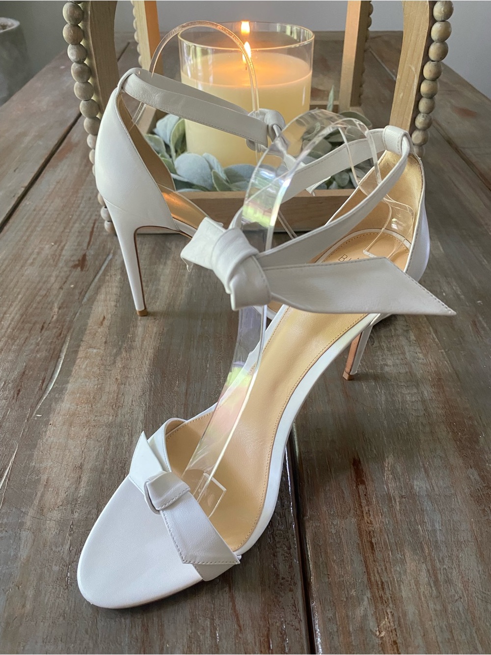 Alexandre Birman Clarita Bow Stiletto Heels Womens 42 White - Picture 8 of 16